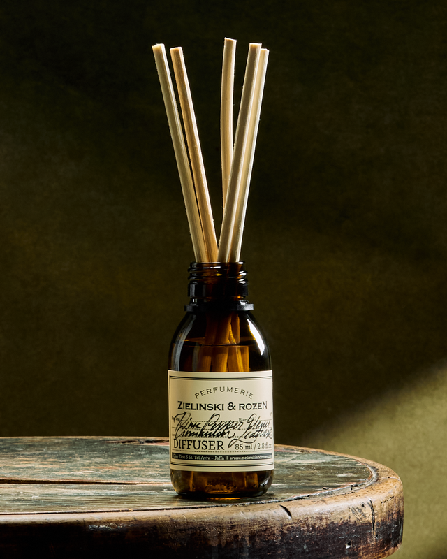 Diffuser Pink Pepper, Elemi, Cinnamon, Leather