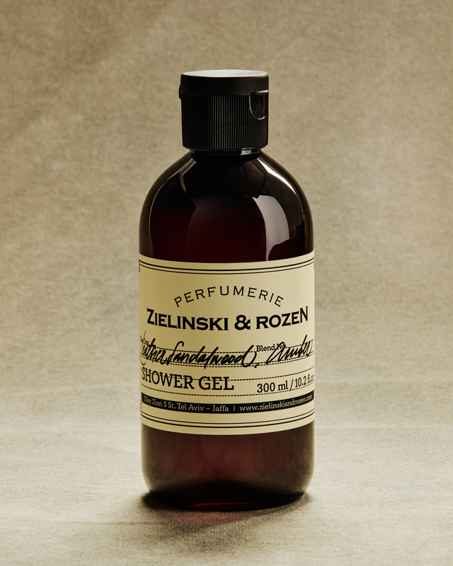 Shower gel Leather, Sandalwood, Amber (300 ml)