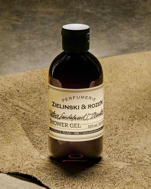 Shower gel Leather, Sandalwood, Amber (300 ml)