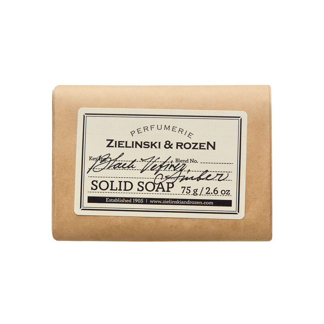 Solid soap Black Vetiver, Amber (75 g)
