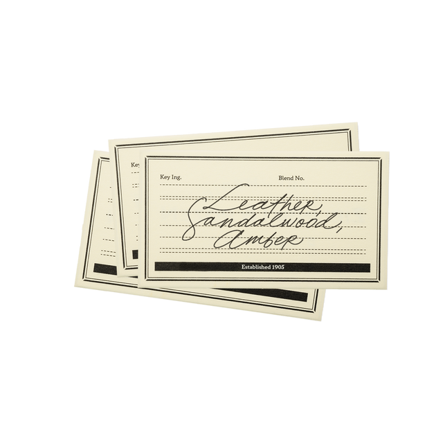 Leather, Sandalwood, Amber