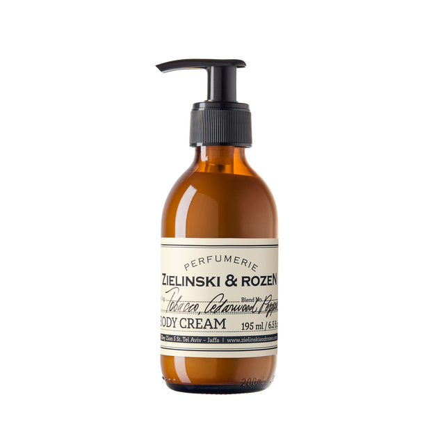 Body cream Tobacco, Cedarwood, Pepper (195 ml)