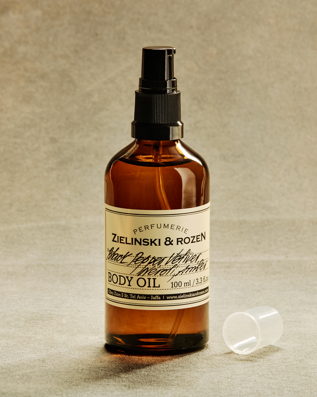 Body oil Black Pepper, Vetiver, Neroli, Amber (100 ml)