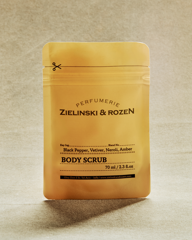 Body scrub Black Pepper, Vetiver, Neroli, Amber (70 ml)