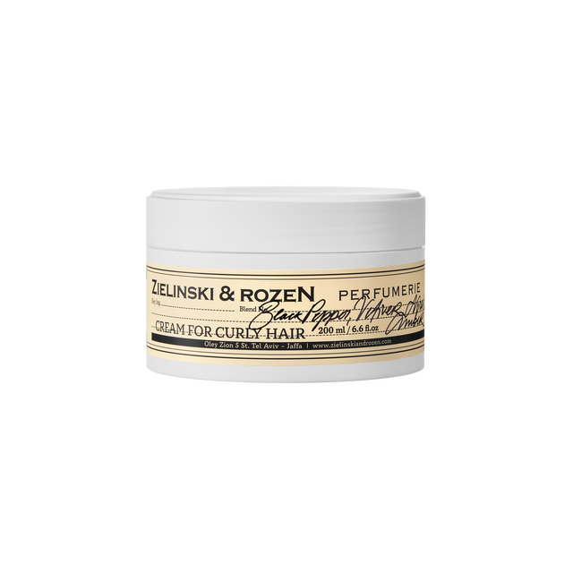 كريم مرطب للشعر المجعد الفلفل الأسود، نجيل الهند، النيرولي، العنبر، النيرولي (200 مل)