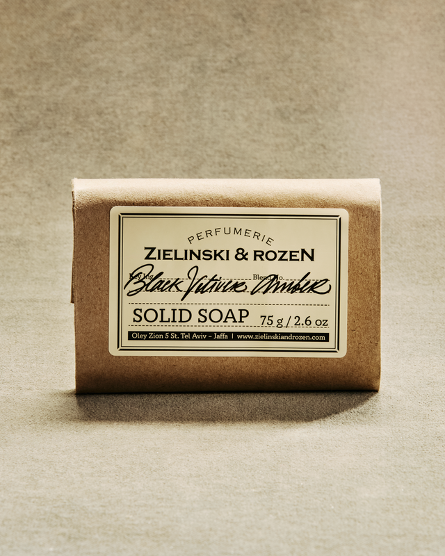 Solid soap Black Vetiver, Amber (75 g)