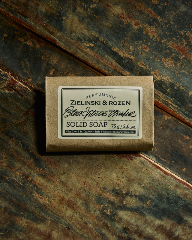 Solid soap Black Vetiver, Amber (75 g)